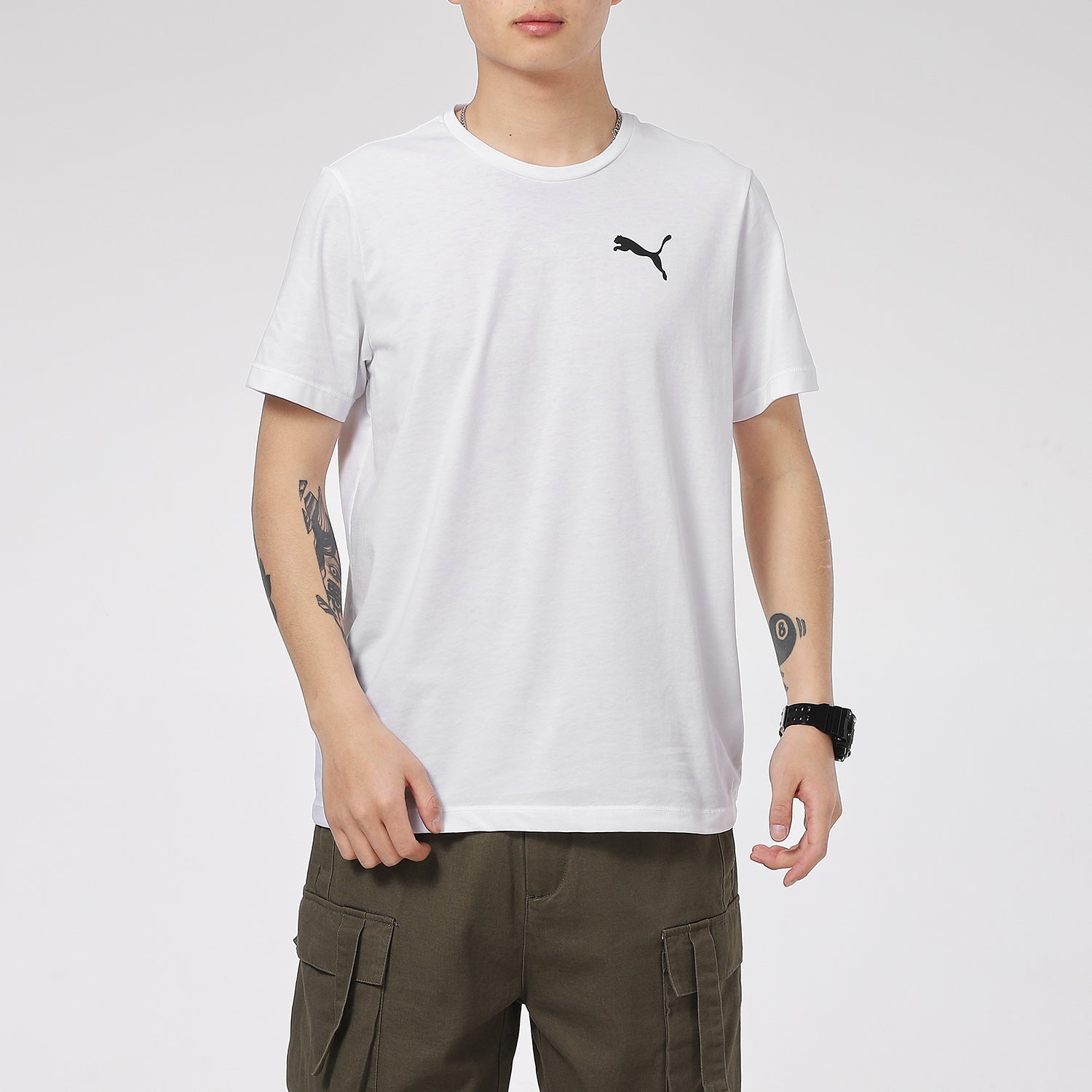 PUMA Essentials Small Logo T-Shirt 'White' 845912-02