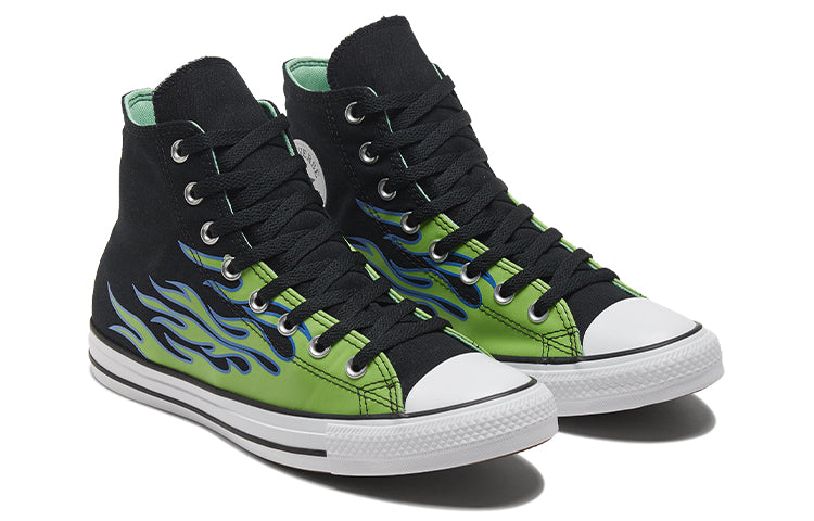 Converse Chuck Taylor All Star 'Black Green Flame' 169592C