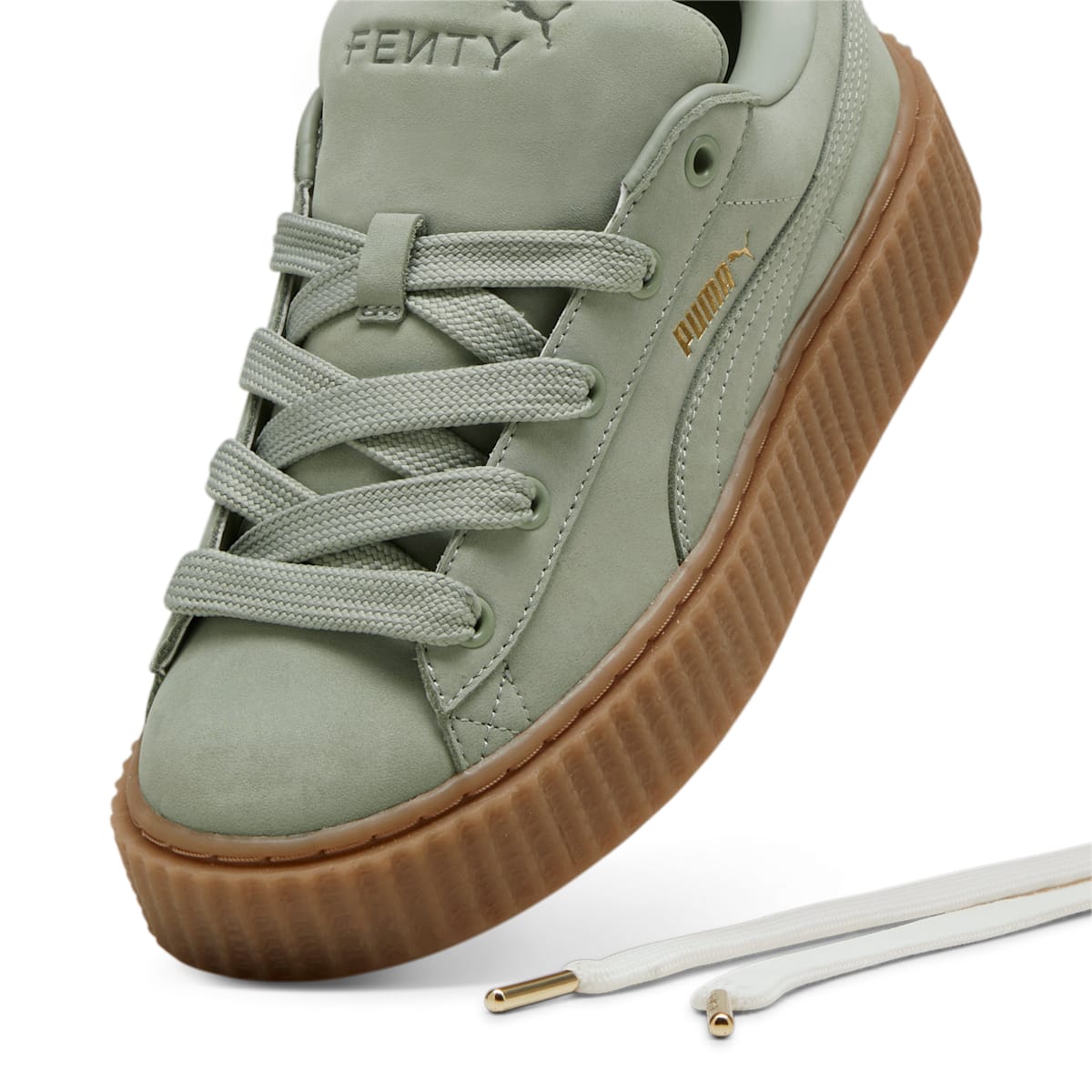 (WMNS) PUMA x Fenty Creeper Phatty 'Earth Tone Pack - Green Fog' 399865-02