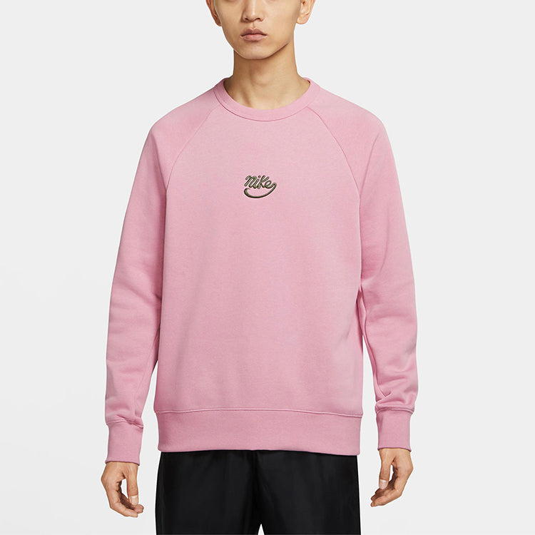 Nike SB Icon Skateboard Fleece Round Neck Pullover Pink 885846-678