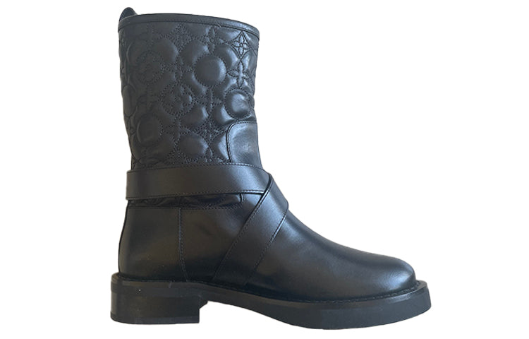 (WMNS) LOUIS VUITTON Quilted Boots 'Black' 1A3CB9