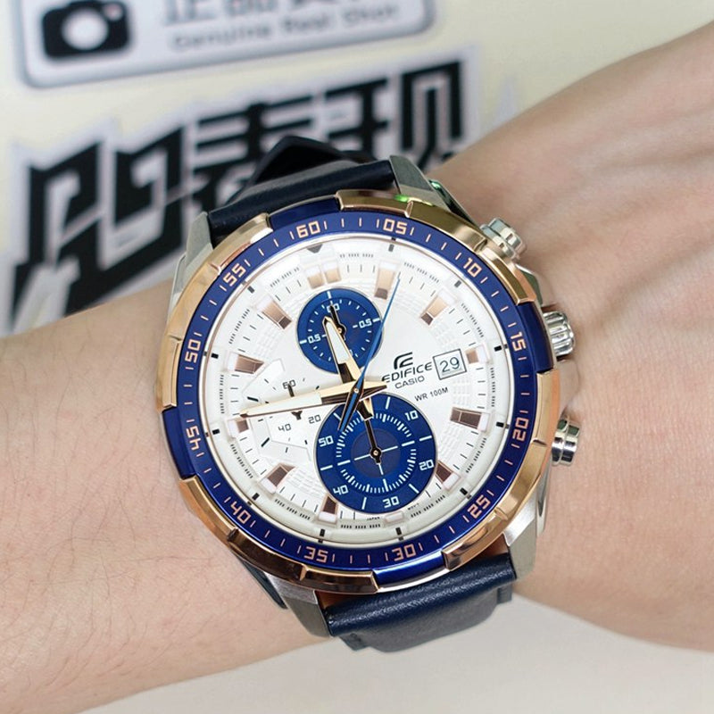 CASIO EDIFICE Waterproof Sports Shockproof Mens Blue Analog EFR-539L-7C