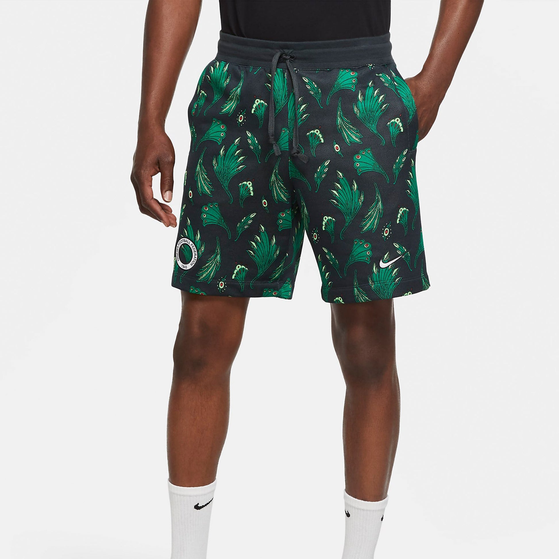 Nike Alumni Nigeria Printing Casual Shorts Green CU1408-364