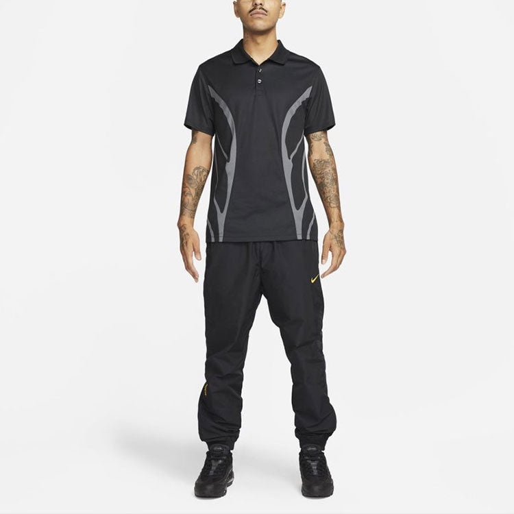 Nike x NOCTA Drake Golf Sports Short Sleeve Polo Shirt Asia Sizing 'Black' DJ5579-010
