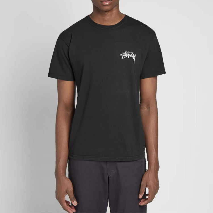 Stussy Daydream Tee Printing Poster Short Sleeve Unisex Black 1904614-BLACK