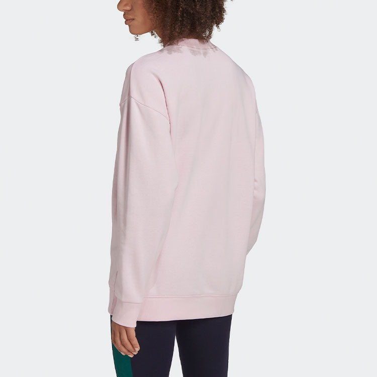 (WMNS) adidas Retro Luxury Crew Sweatshirt 'Pink' HL0043
