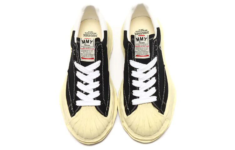 Maison MIHARA YASUHIRO BLAKEY VL OG Sole Canvas Low-top Sneaker 'Black' A09FW732-BLK