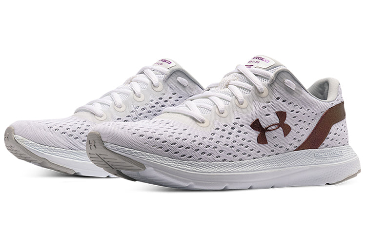 (WMNS) Under Armour Charged Impulse Shft Sports Shoes White/Purple 3024444-100