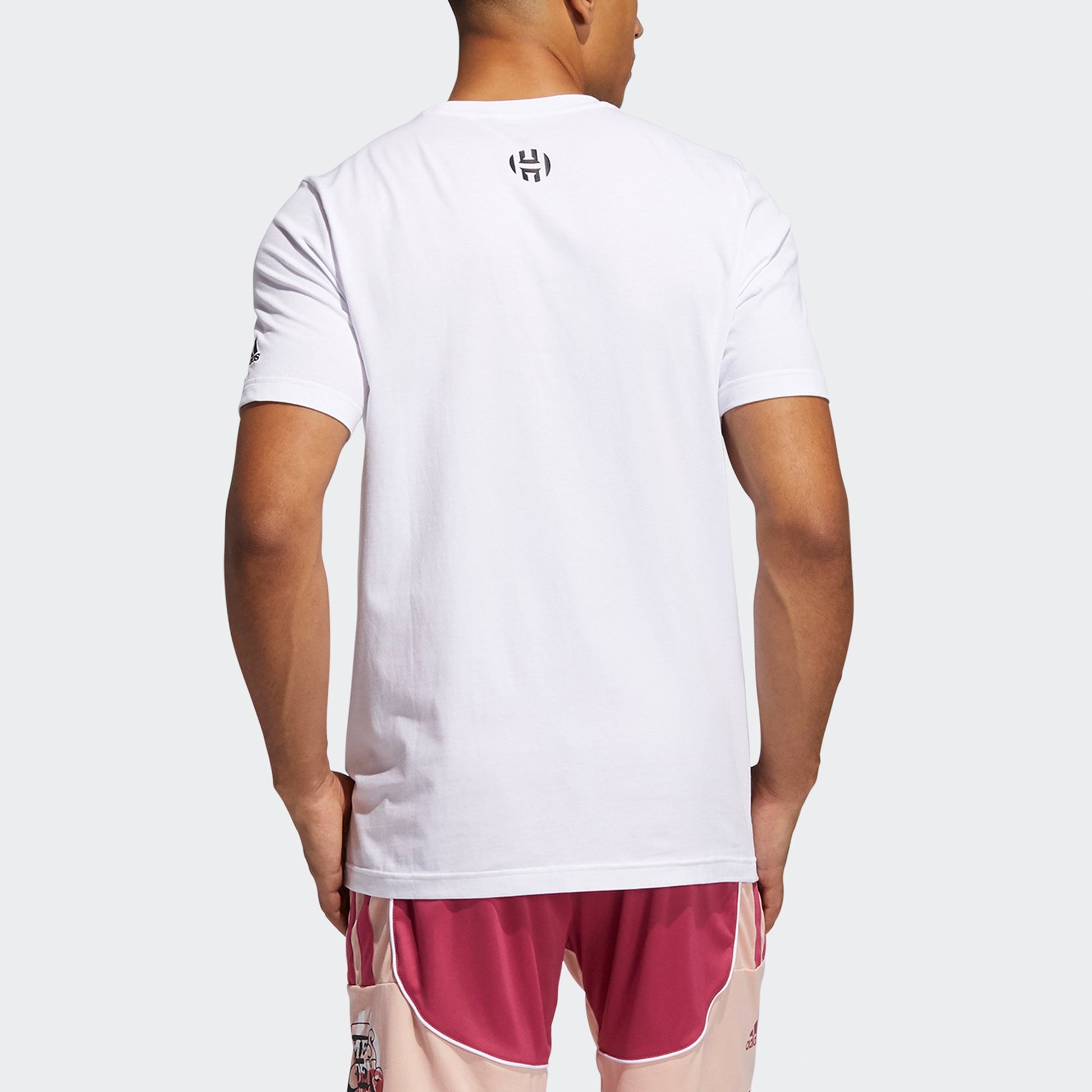 adidas Casual Sports Basketball Round Neck Short Sleeve White GP3427