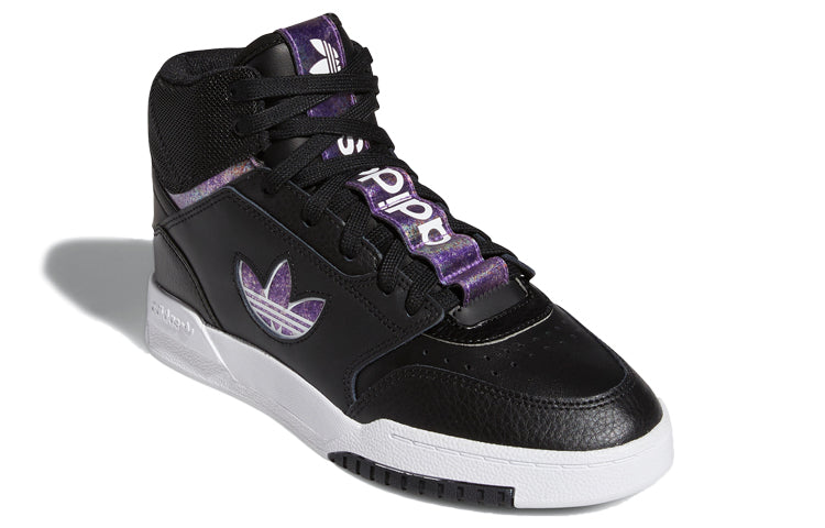 (WMNS) adidas originals Drop Step XL 'Black White Purple' FY3226