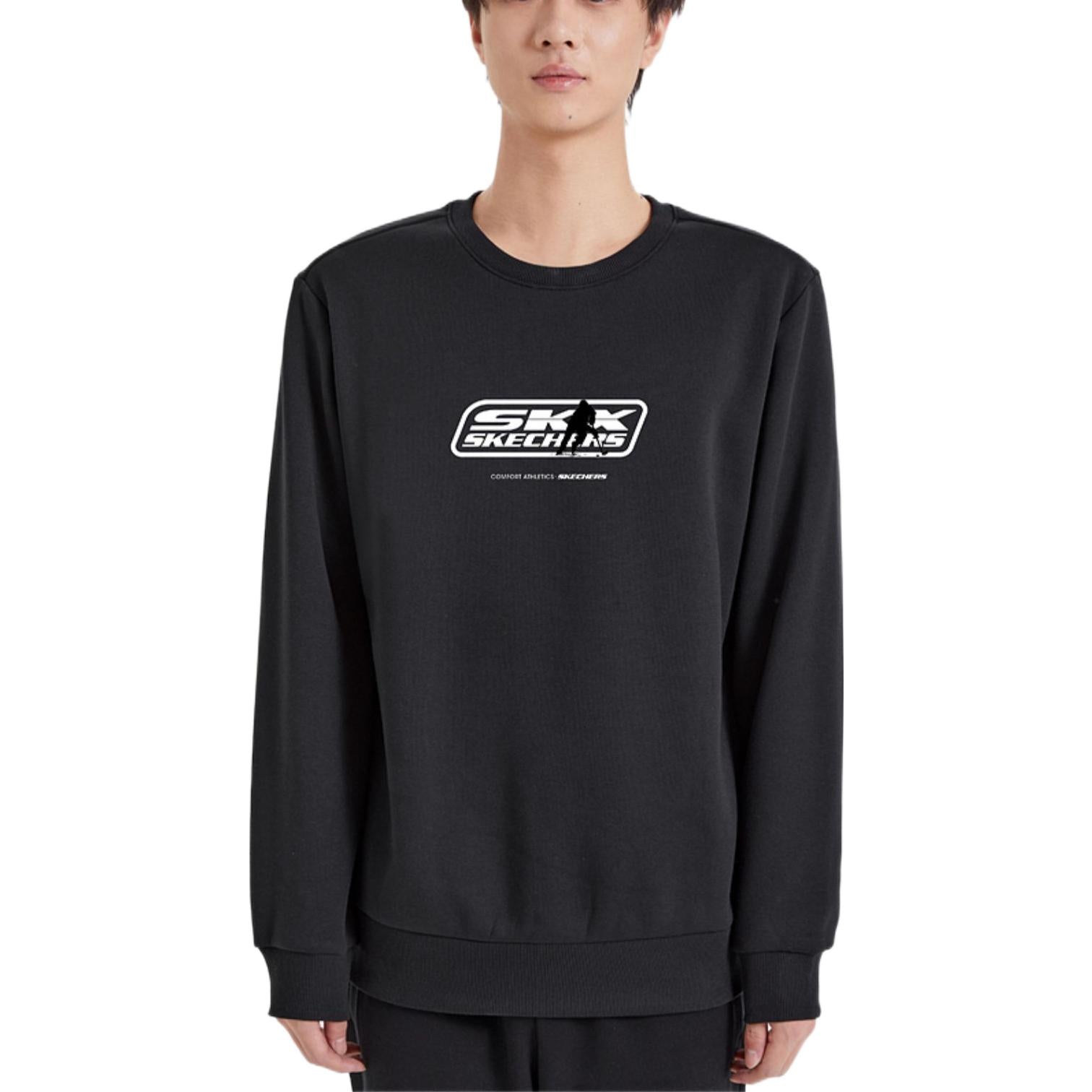 Skechers SKX Printed Crew Sweater 'Black White' L422M176