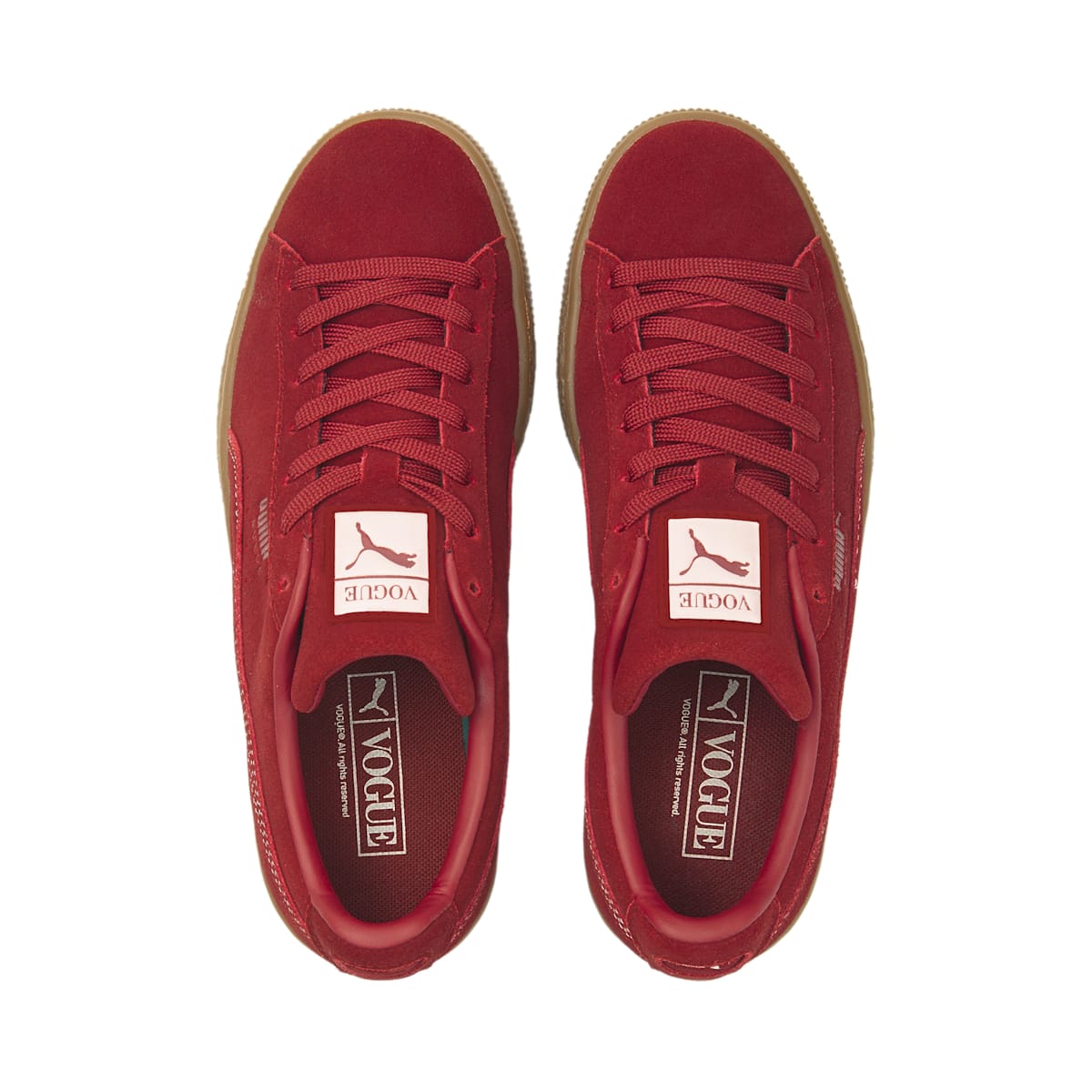 (WMNS) PUMA Suede Classic x Vogue 'Intense Red Gum' 387687-01