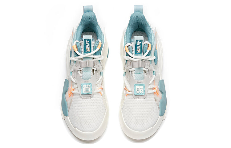 ANTA Bastard Keep Moving Skateboarding Shoes 'White Blue' 112128084-4