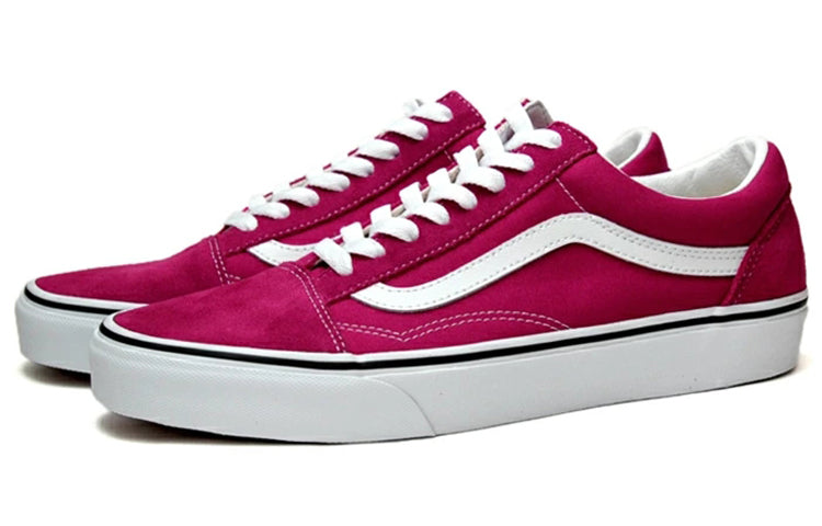 Vans Old Skool Retro Low Tops Casual Skateboarding Shoes Rose Red VN0A4U3B2NE