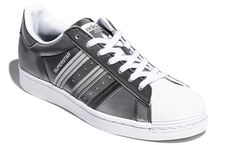adidas originals Superstar Fashion Casual Skate Shoes Unisex Gray Silver FX7780