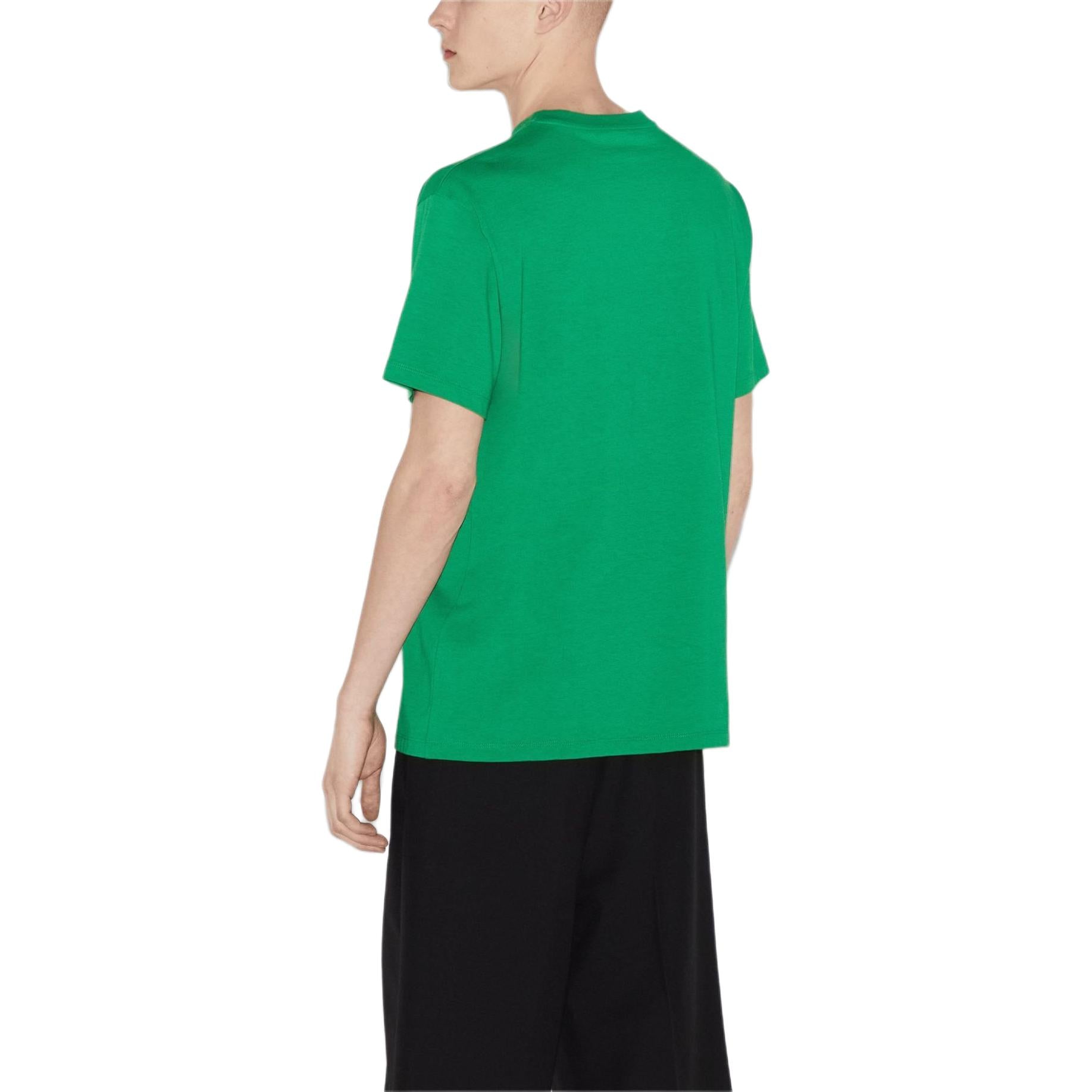 Gucci Cotton Jersey T-Shirt With Gucci Print 'Green' 785345-XJGI9-3440