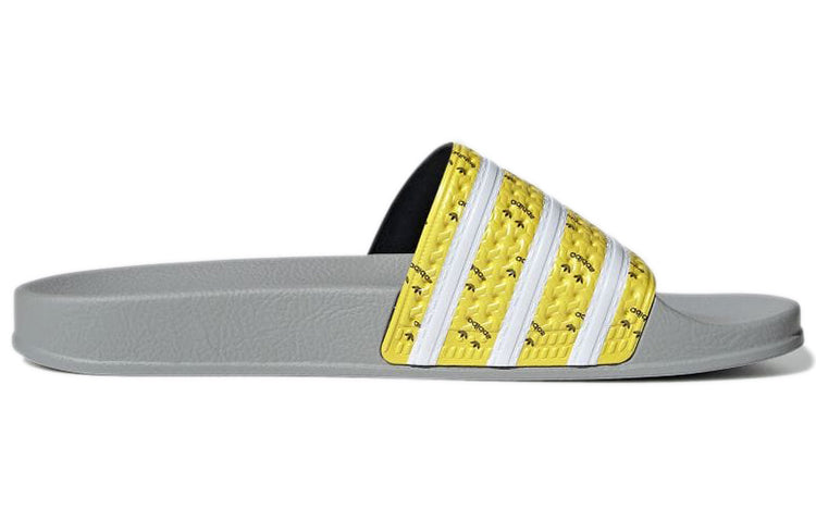 adidas Adilette 'Grey Bright Yellow Grey' GY1336