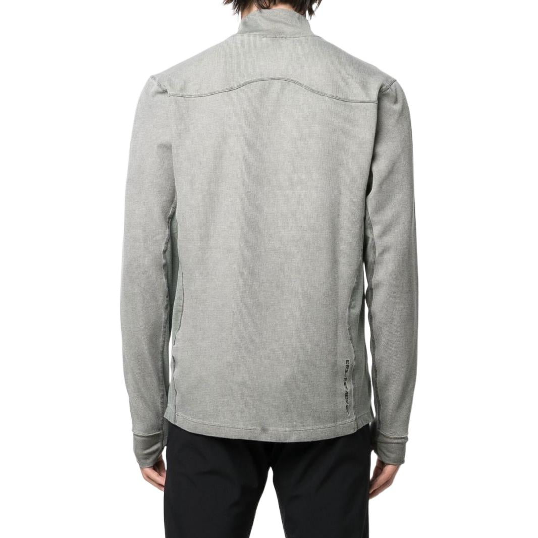Men's Nike Dri-FIT ADV ACG Chest Brand Logo Embroidered Half Zipper Stand Collar Long Sleeves Gray DM6222-325