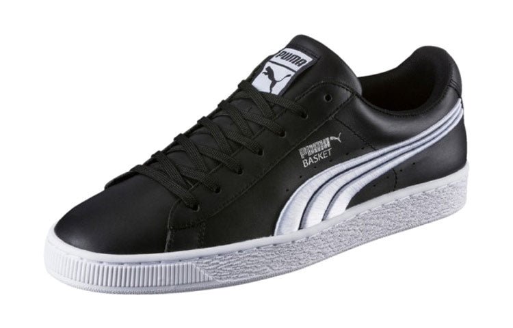 PUMA Basket Classic Badge Leisure Shoes Black 362550-02