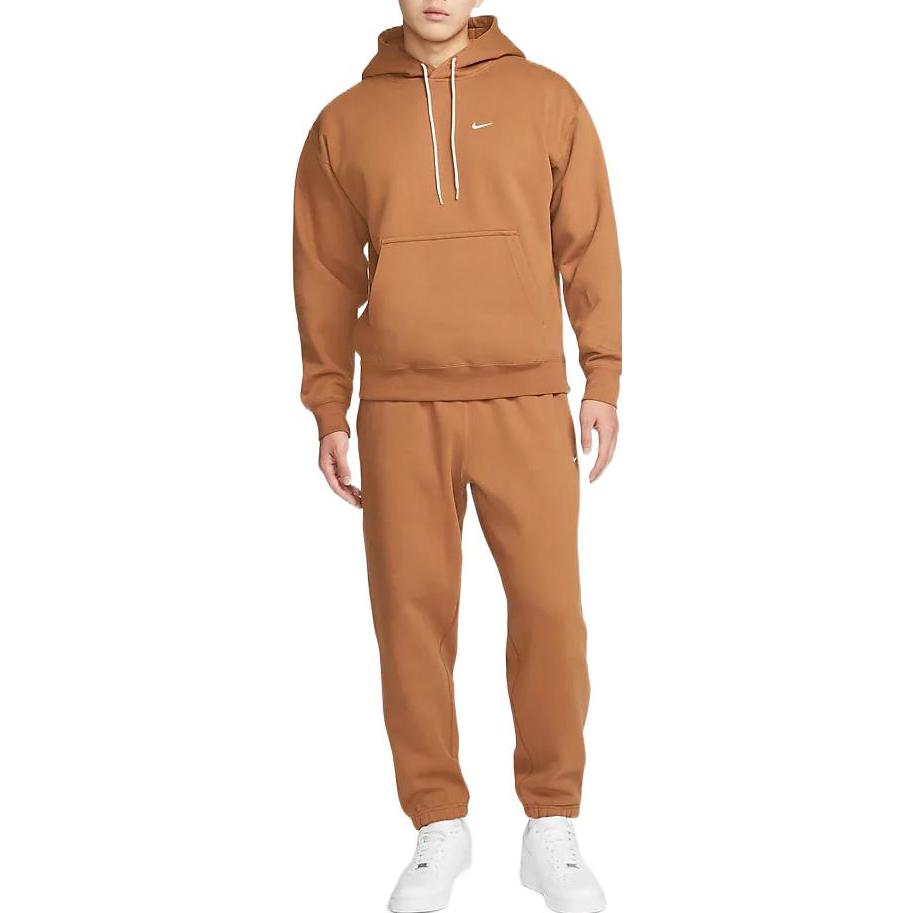 Nike Solid Color Stay Warm Bundle Feet Drawstring Sweatpants Men's Orange DA0330-270