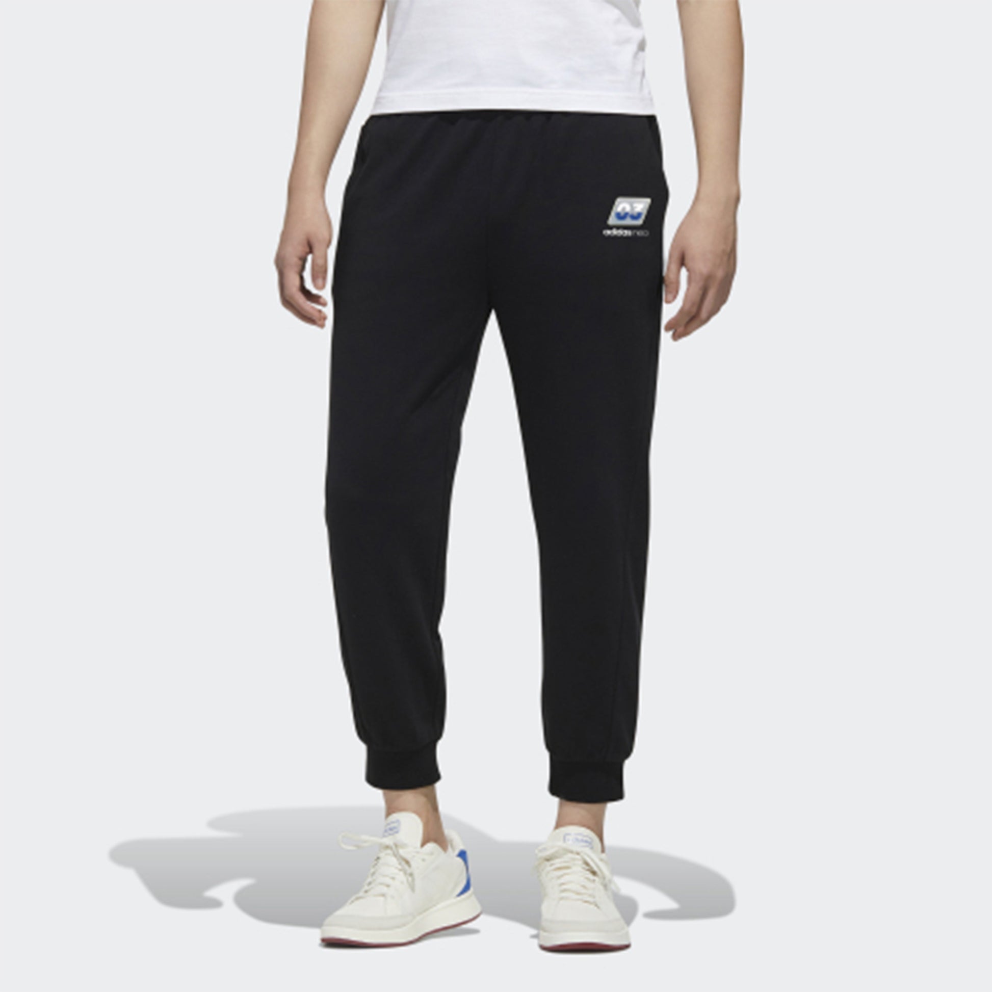 Men's adidas neo FAVES TP Sports Pants/Trousers/Joggers Black FP7332