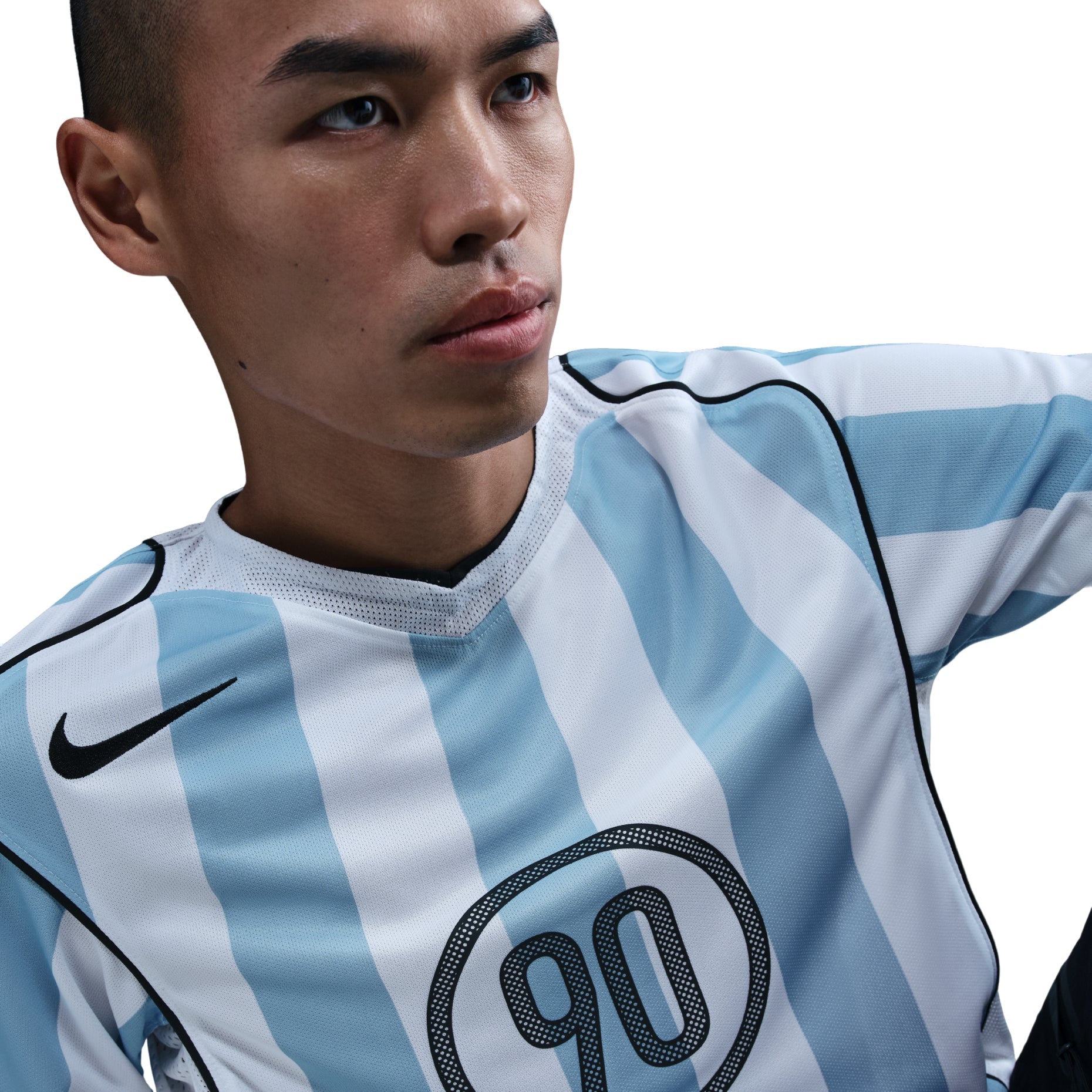 Nike Total 90 Dir-Fit Soccer Jersey 'Psychic Blue White Black' IB4215-422