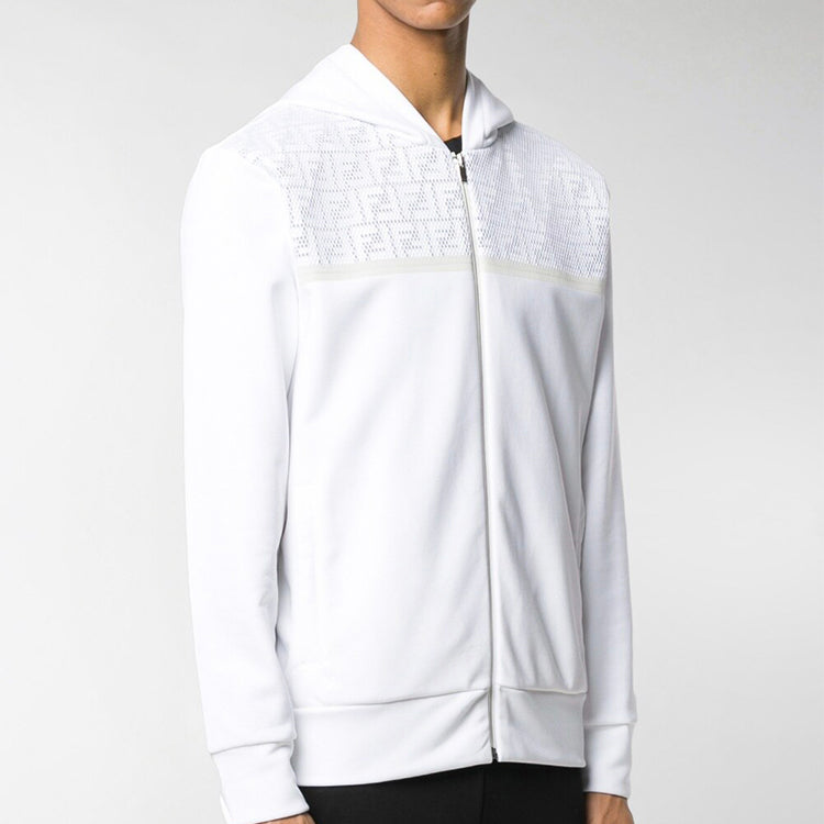 Men's FENDI hooded Long Sleeves Jacket White FAF526AAXRF0ZNM