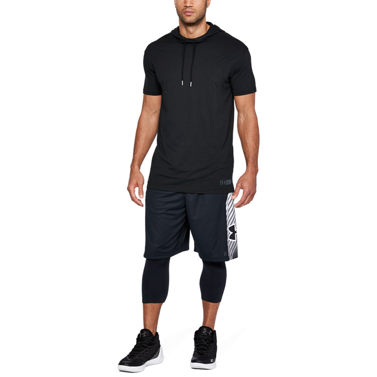 Under Armour SC30 Short Sleeve Hoodie 'Black' 1306010-001