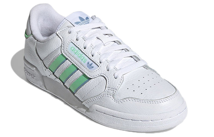 (WMNS) adidas Continental 80 Stripes 'White Green' H06590