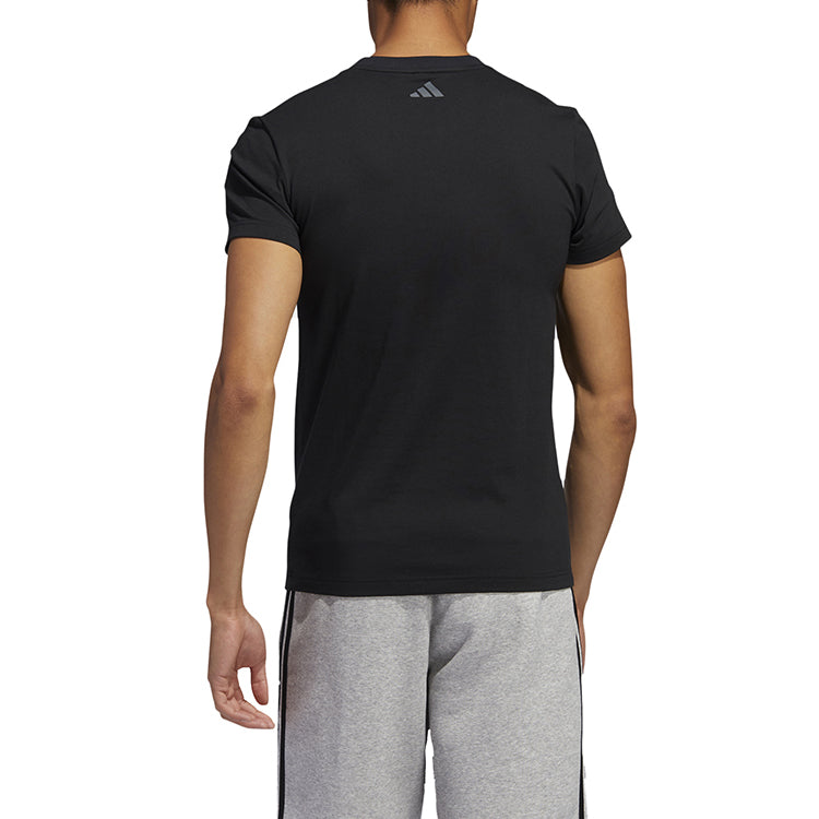 adidas Sports Stylish Short Sleeve 'Black' FT2829