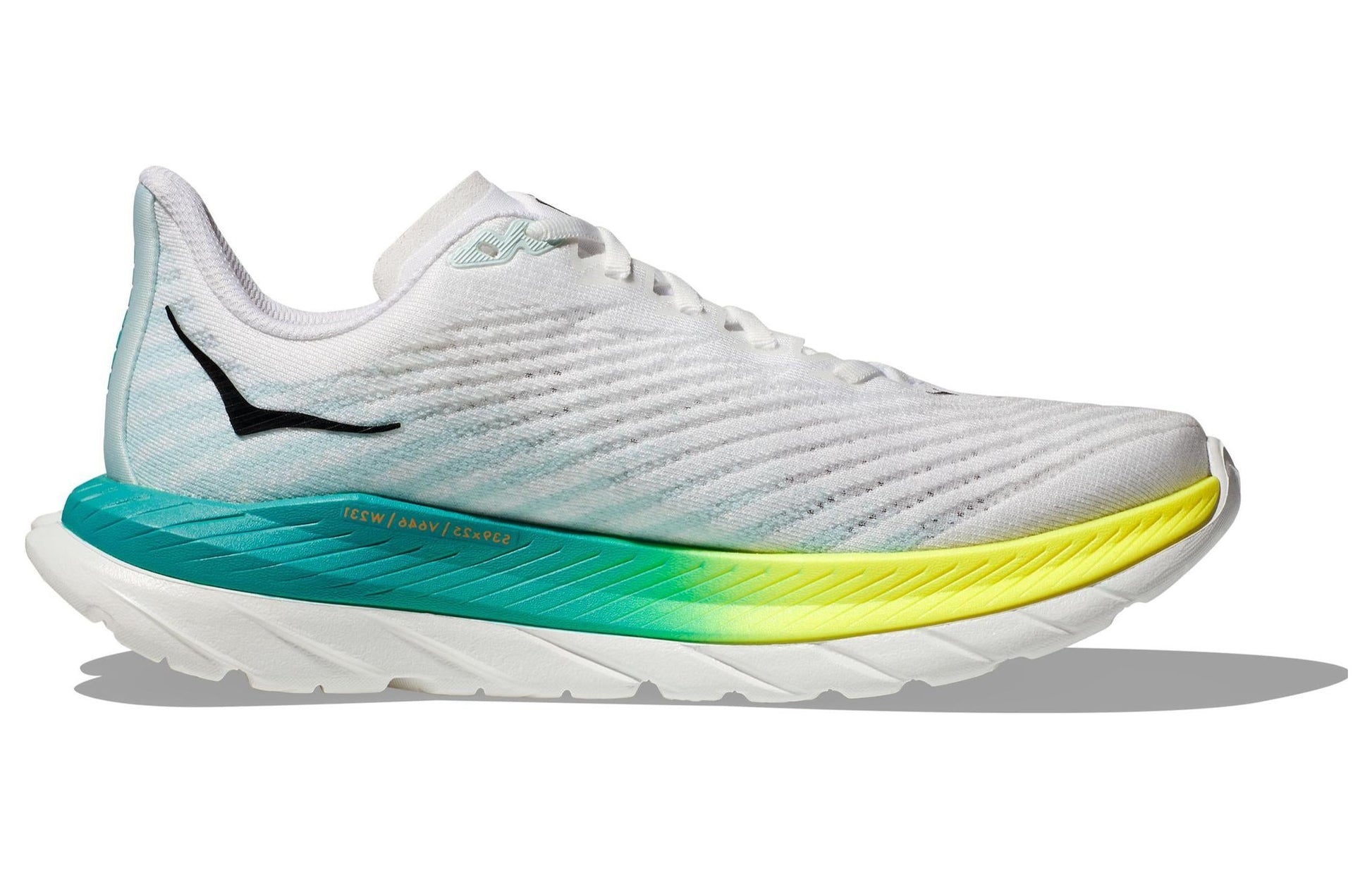 (WMNS) HOKA ONE ONE Mach 5 Wide 'White Blue Glass' 1136678-WBGL
