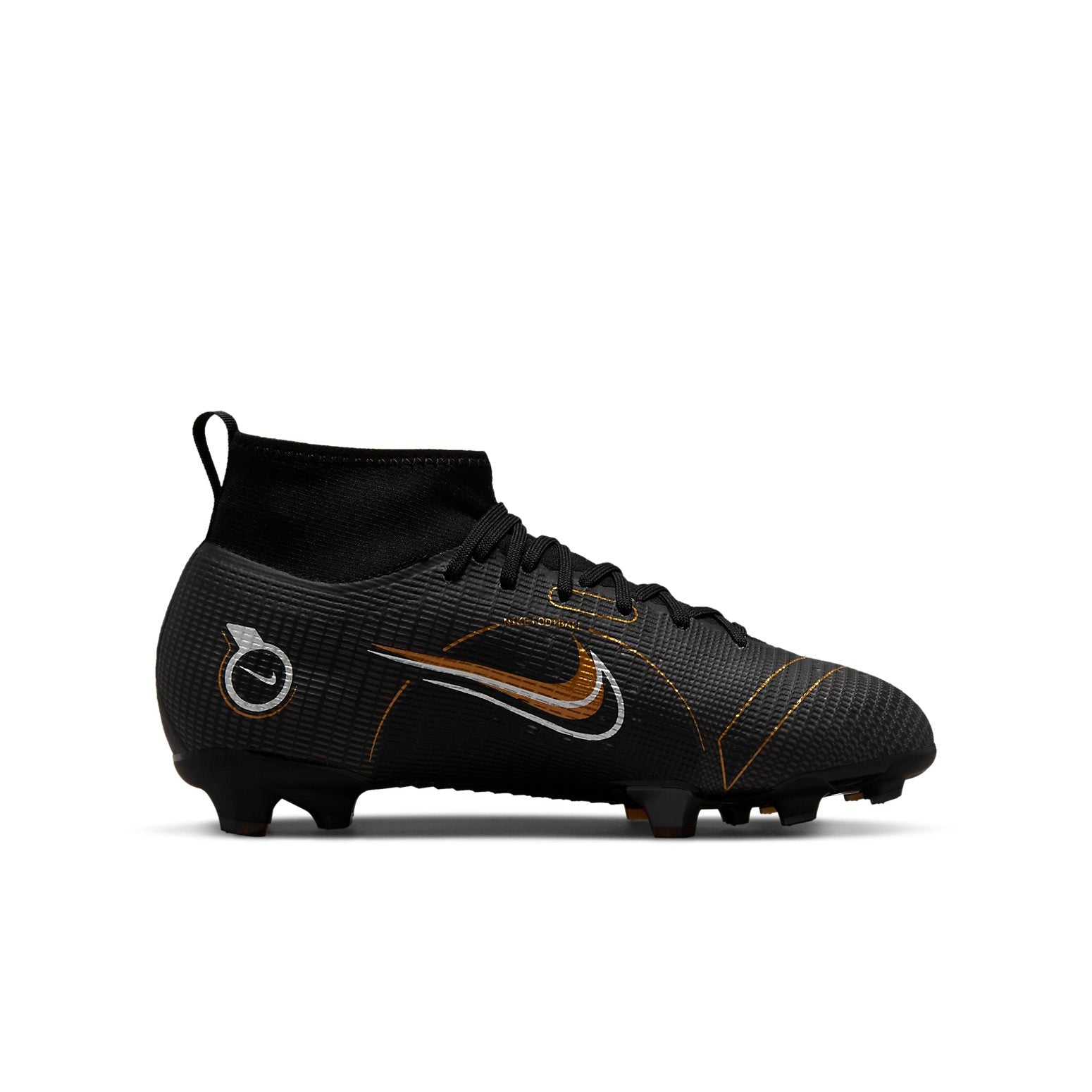 (GS) Nike Jr. Mercurial Superfly 8 Pro FG 'Black Gold' DJ2843-007