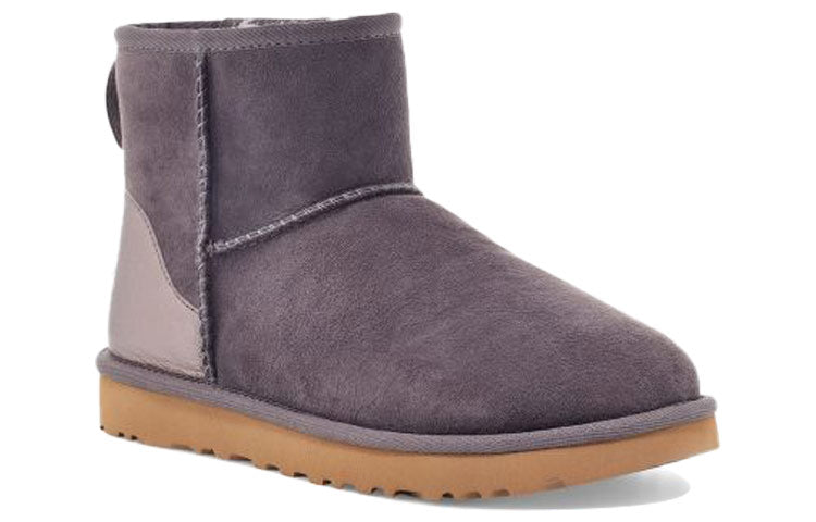 (WMNS) UGG Classic Mini II Metallic Short Boots 2.0 Purple Gray 1112531-NHT