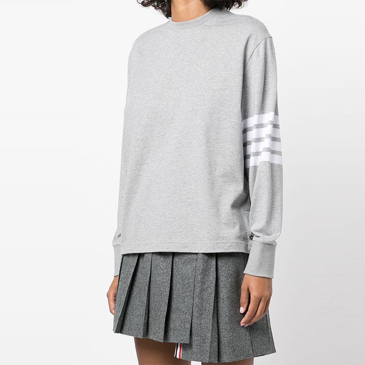 (WMNS) THOM BROWNE T-Shirt 'Gray' FJS066A-06221-055