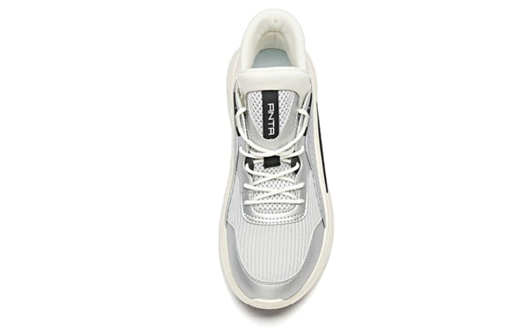 (WMNS) ANTA Life Series Sneakers 'Silver White Black' 12938830-2