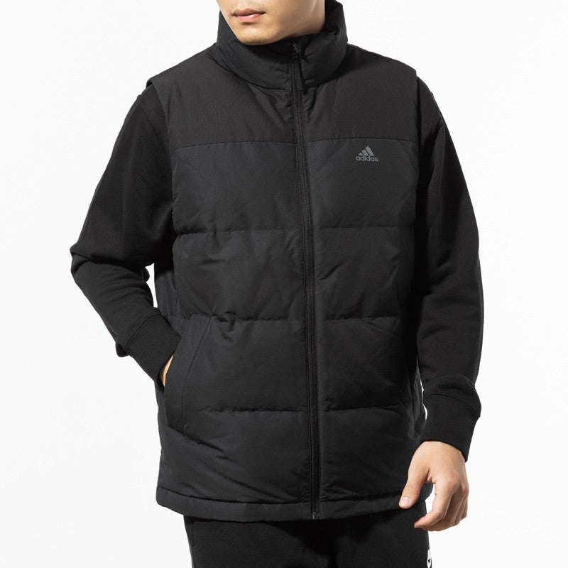 adidas Men Down Running Vest Warm Wind-stopper Outdoors Sports Vest Keep Warm Winter Vest EH4001