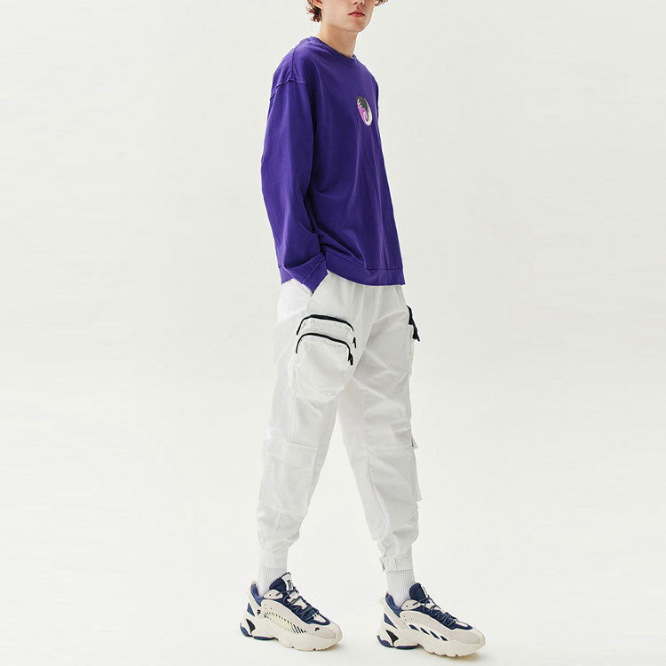 FILA Minimalistic Casual Knit Tops Couple Style Purple F71U048205F-PU
