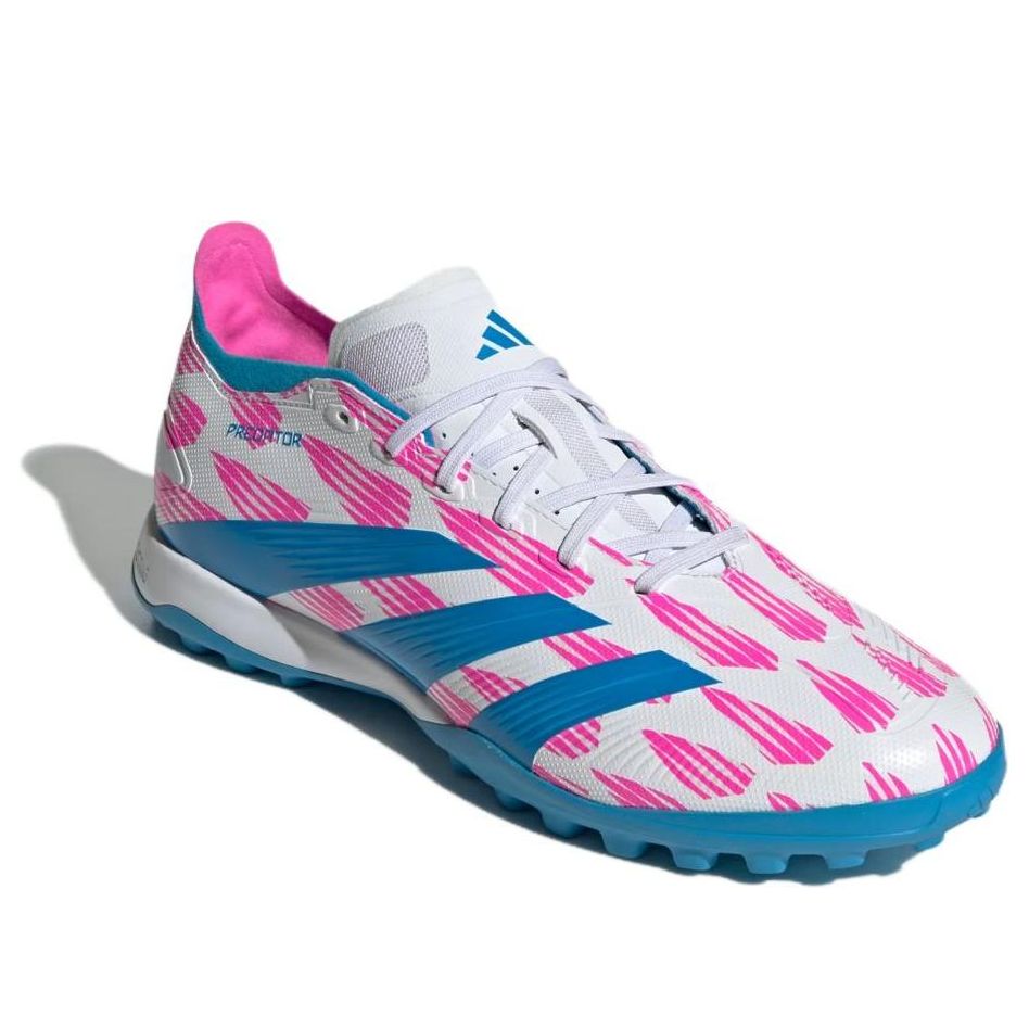 adidas Predator League Turf 'Cloud White Solar Blue Solar Pink' IF6379