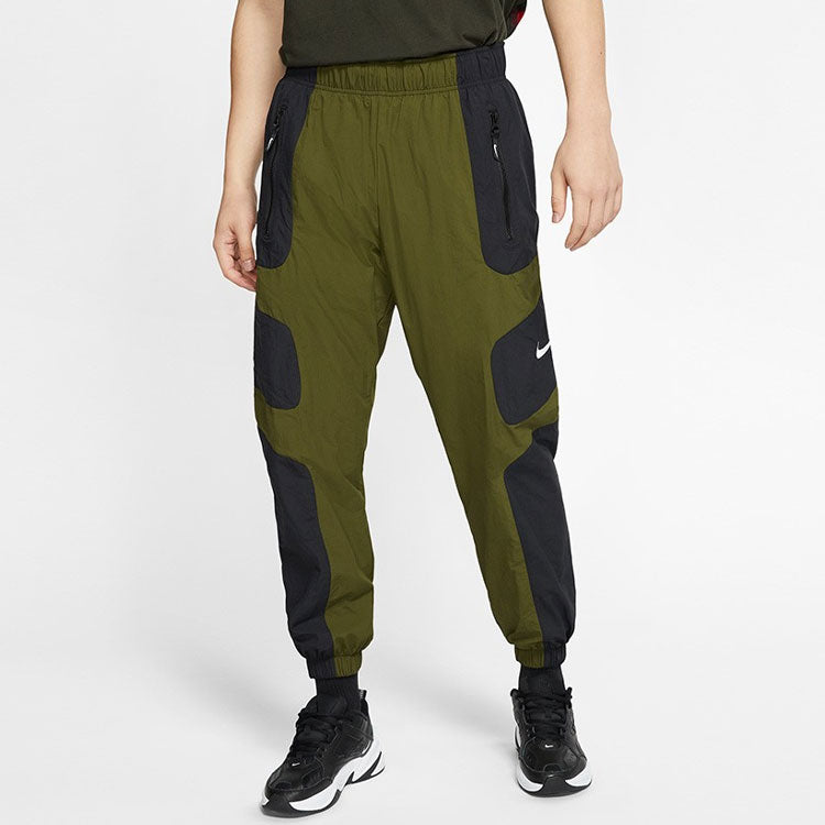Nike Sportswear Woven Sports Pants Asia Sizing 'Green' BV5216-010