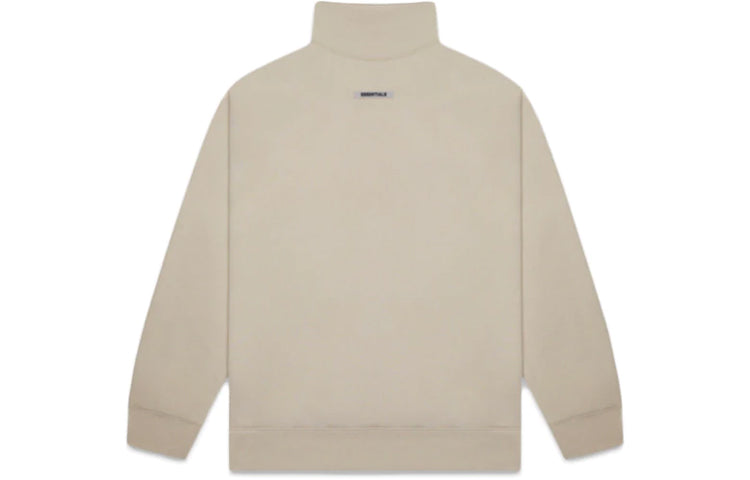 Fear of God Essentials SS20 Mock Neck Sweatshirt Tan FOG-SS20-271