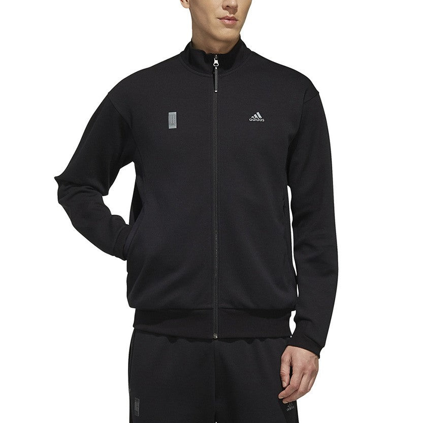 adidas WJ TT Zipper Casual Sports Jacket Black FK4474