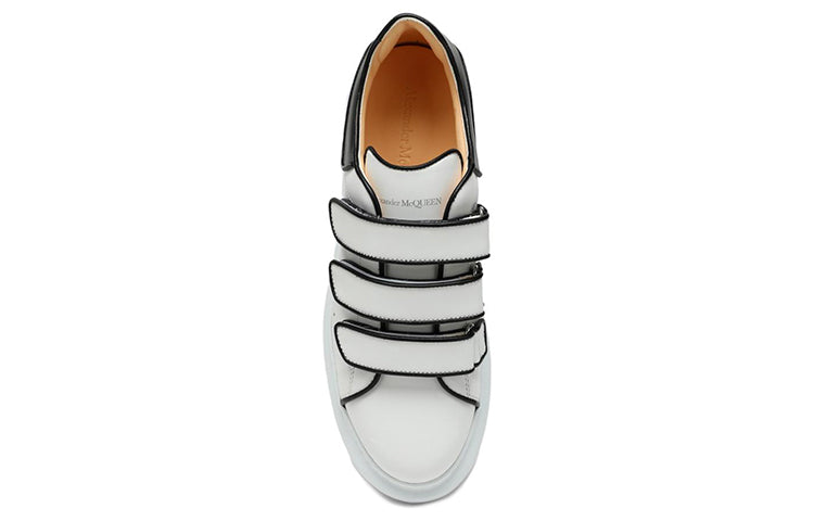 (WMNS) Alexander McQueen Oversize Sole Sneakers 'White Black' 721410WHJE59061