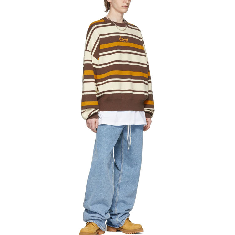 Drew House Ssense Exclusive Scribble Sweater 'Brown' DR-SS22-173