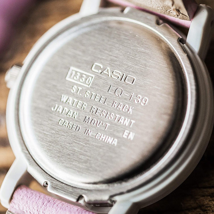Casio Fashion Analog Watch 'Pink Orange White' LQ-139L-4B1JH
