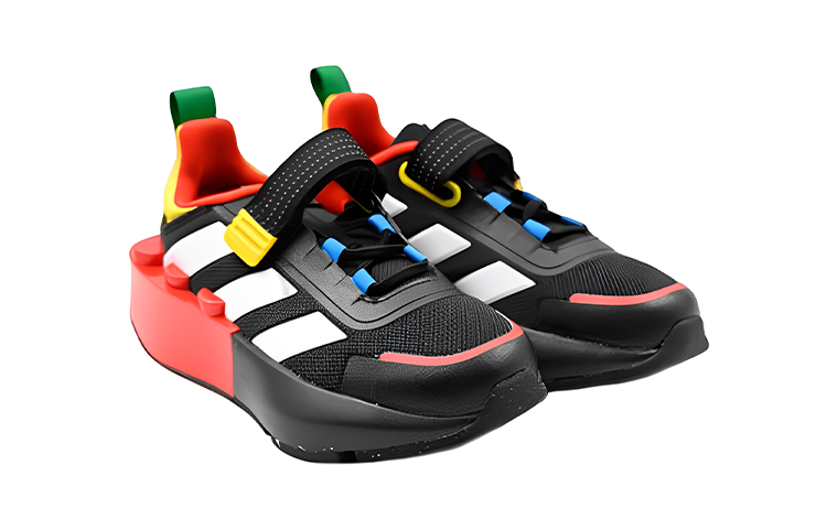 (GS) adidas Tech Runner EL x LEGO 'Core Black Red' HP5877
