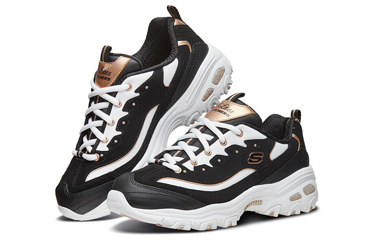 (WMNS) Skechers D'Lites 1.0 'Black Gold' 66666239-BWGD