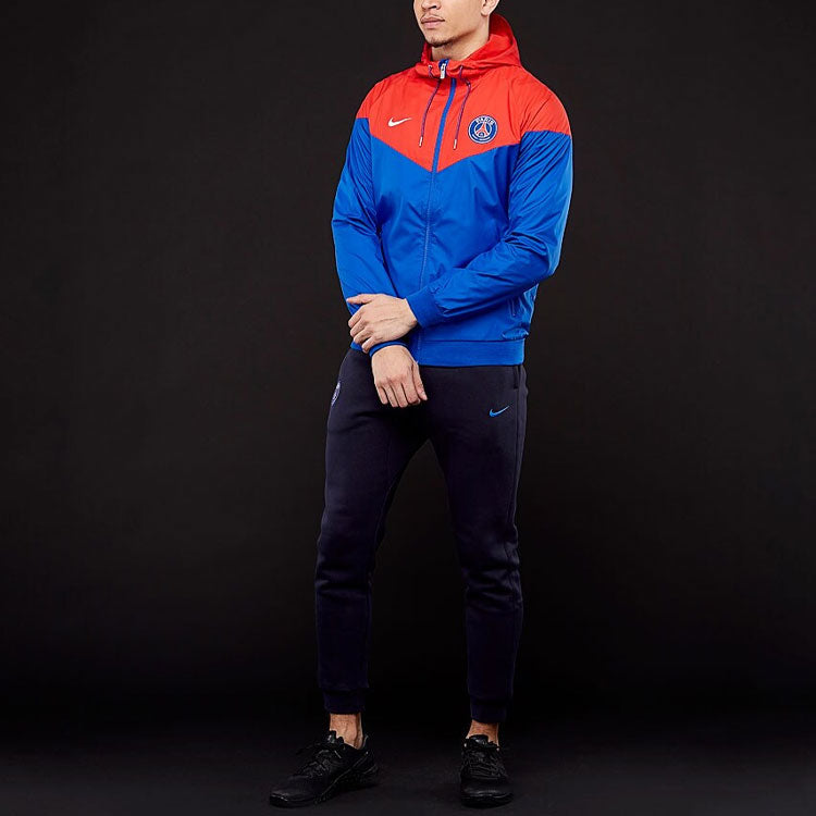 Nike x Paris Saint-Germain Windrunner Hooded Jacket 'Blue' 886822-439