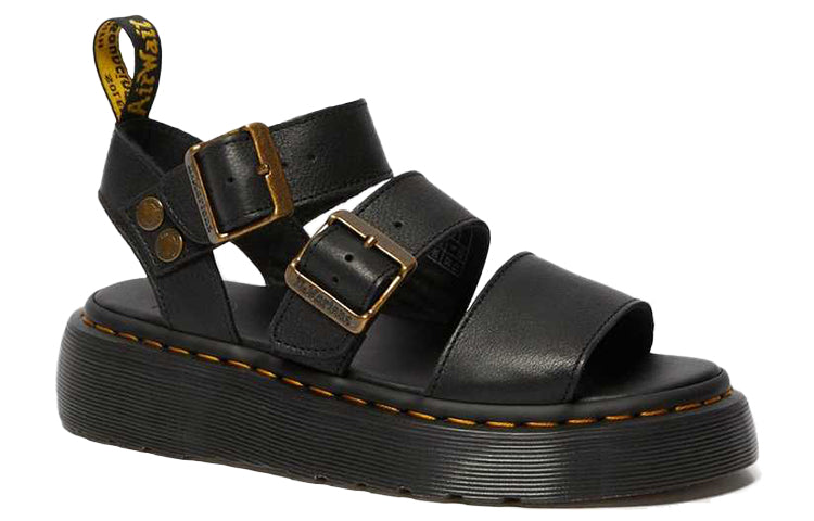 (WMNS) Dr. Martens Gryphon Sandals Black 25720001
