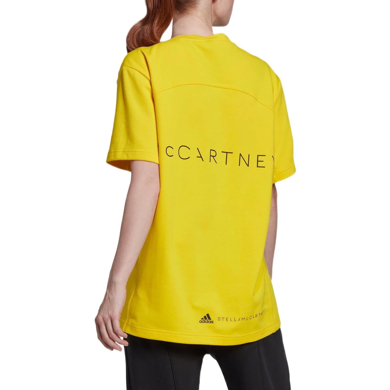 (WMNS) adidas by Stella McCartney Logo T-Shirt  Asia Sizing 'Yellow' HI0902