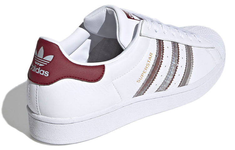 adidas Superstar 'Cloud White Collegiate Burgundy' FX4419